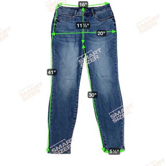 Judy Blue High Waist Medium Wash Skinny Jeans JB88392 Size 16W - Picture 3 of 15